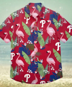 Flamingo And Banana Leaf Phillies Hawaiian Shirt A Unique Fan Gift