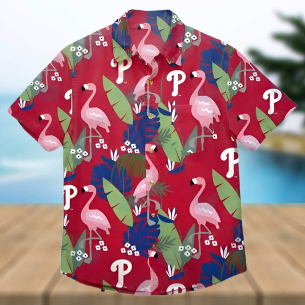 Flamingo And Banana Leaf Phillies Hawaiian Shirt A Unique Fan Gift Flamingo And Banana Leaf Phillies Hawaiian Shirt A Unique Fan Gift