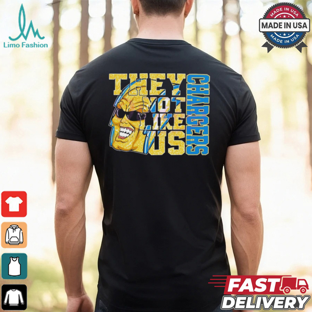 Glitter Los Angeles Chargers They Not Like Us 2025 Shirt Glitter Los Angeles Chargers They Not Like Us 2025 Shirt