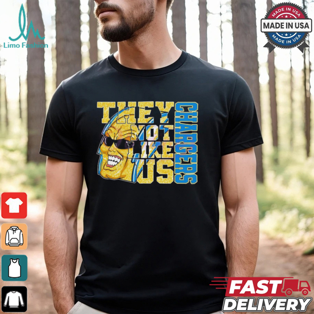 Glitter Los Angeles Chargers They Not Like Us 2025 Shirt Glitter Los Angeles Chargers They Not Like Us 2025 Shirt