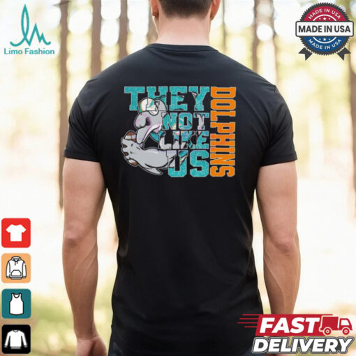 Glitter Miami Dolphins They Not Like Us 2025 Shirt