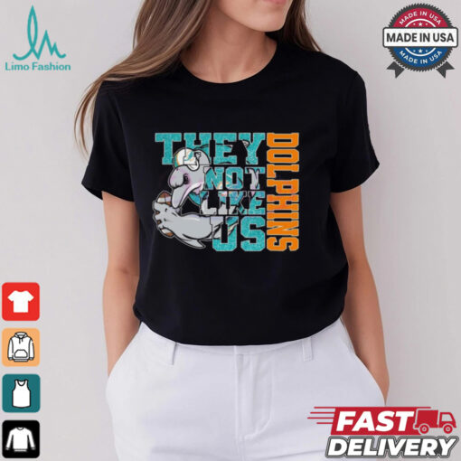 Glitter Miami Dolphins They Not Like Us 2025 Shirt