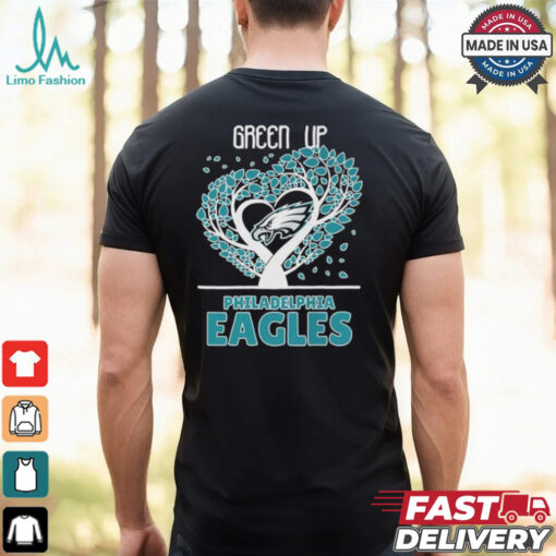 Green Up Philadelphia Eagles Tree T shirts