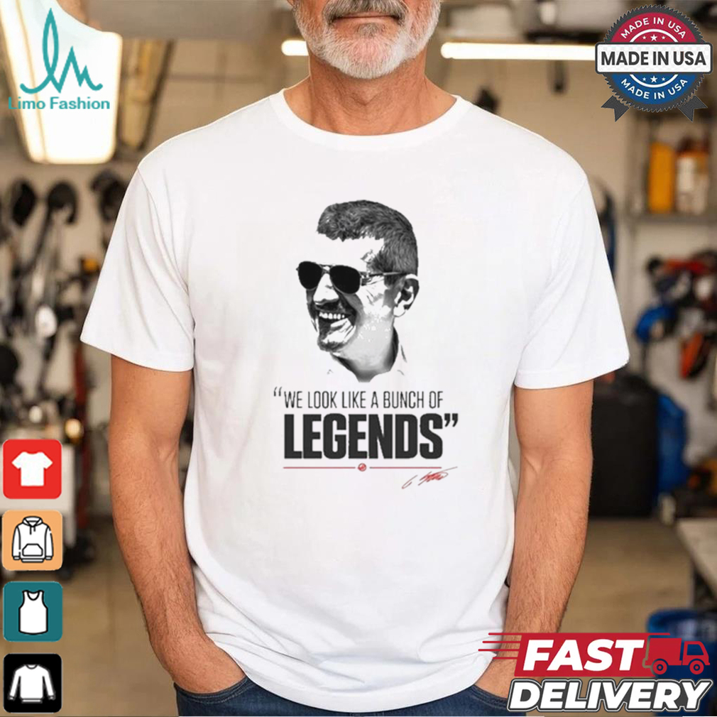 Guenther Steiner We Look Like A Bun Legends T Shirt Guenther Steiner We Look Like A Bun Legends T Shirt