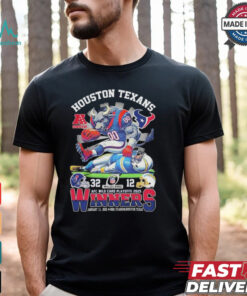 Houston Texans Vs Los Angeles Rams Winners AFC Wild Card Playoffs 2025 NFL Mascot T shirt