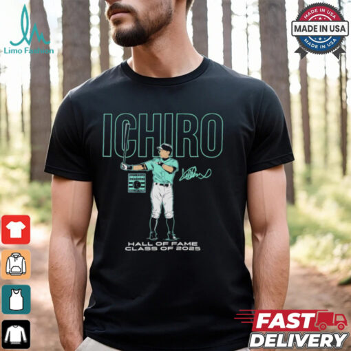 Ichiro Suzuki Hall of Fame Class of 2025 signature shirt