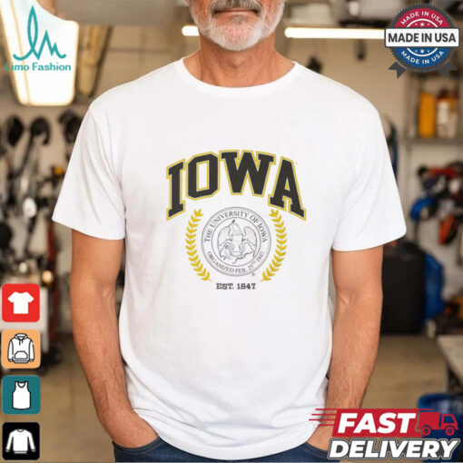 Iowa Hawkeyes Team Crest T Shirt