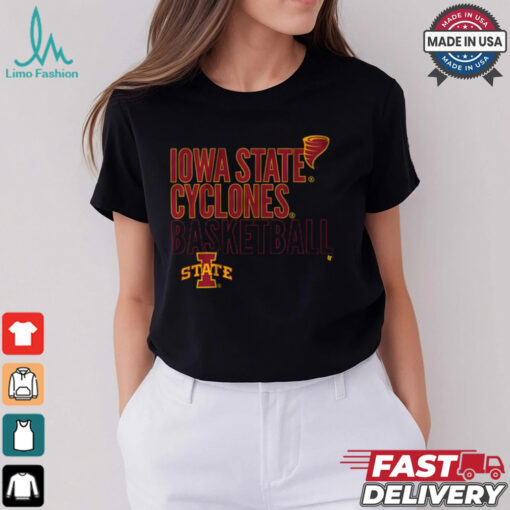 Iowa State Basketball Text Logo Overlay Shirt