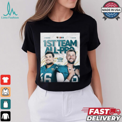 Jacksonville Jaguars Ross Matiscik Logan Cooke 1st Team All Pro Players’ All Pro Special Teams Signatures Poster t shirt