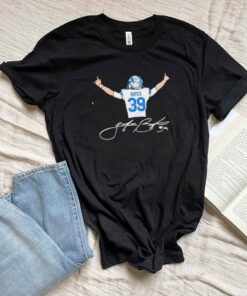 Jake Bates #39 Detroit Lions Football back signature shirt