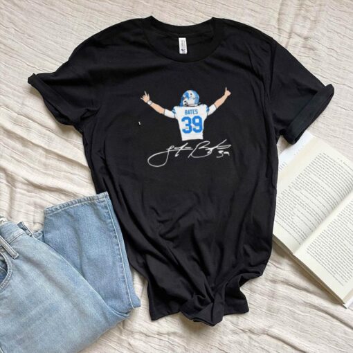 Jake Bates #39 Detroit Lions Football back signature shirt