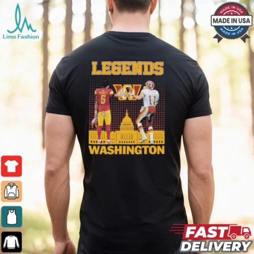 Jayden Daniels X Mark Rypien Washington Commanders Legends Signatures T shirts