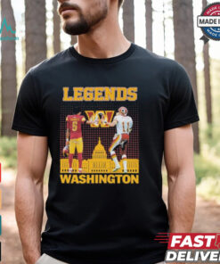 Jayden Daniels X Mark Rypien Washington Commanders Legends Signatures T shirts