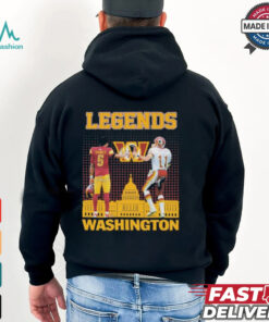 Jayden Daniels X Mark Rypien Washington Commanders Legends Signatures T shirts