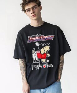 Jumbo Shrimp Puppie Love Baseball shirt