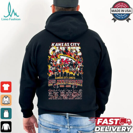 Kansas City Chiefs 65th Anniversary 1960 2025 Signatures T Shirt