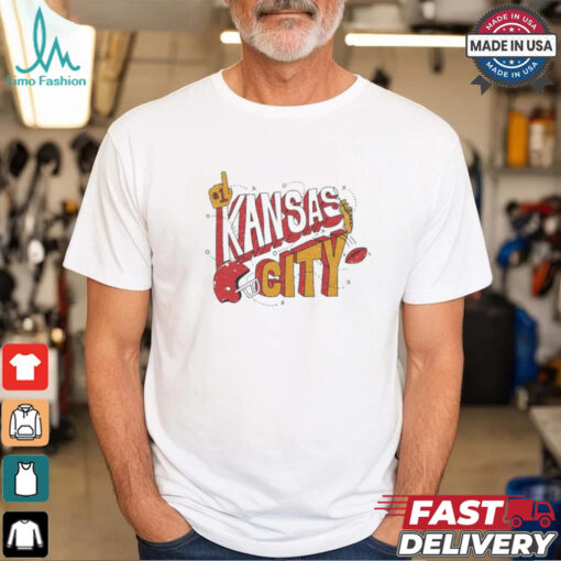 Kansas City Chiefs KC Football Helmet #1 T shirt