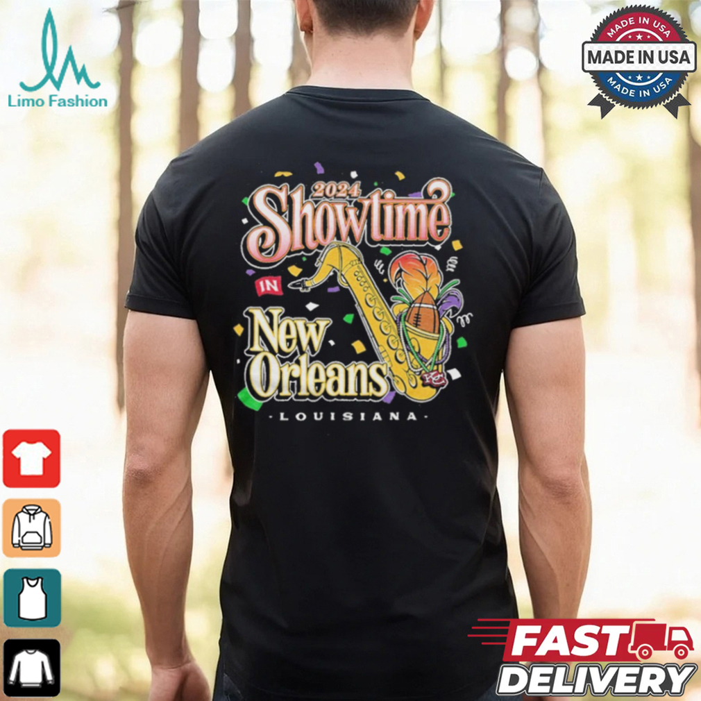 Kansas City Chiefs Showtime in New Orleans Super Bowl LIX Shirt Kansas City Chiefs Showtime in New Orleans Super Bowl LIX Shirt