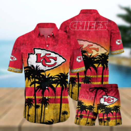 Kansas City Chiefs Sunset Breeze Hawaiian Shirt