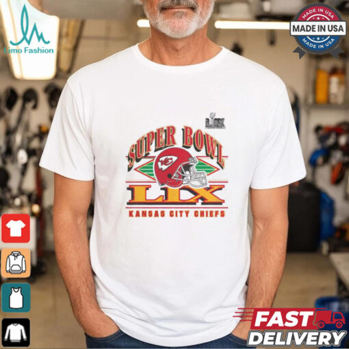Kansas City Chiefs Win Buffalo Bills 2024 Super Bowl LIX Our Pastime Helmet Vintage t shirt