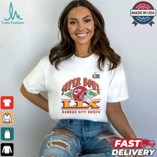 Kansas City Chiefs Win Buffalo Bills 2024 Super Bowl LIX Our Pastime Helmet Vintage t shirt