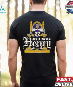 King Derrick Henry Throne Baltimore Ravens T shirt