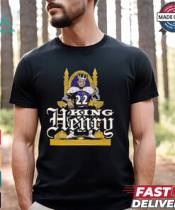 King Derrick Henry Throne Baltimore Ravens T shirt