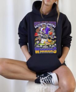Kings of the North Baltimore Ravens AFC Wild Card Playoffs 2025 winners mascot shirt