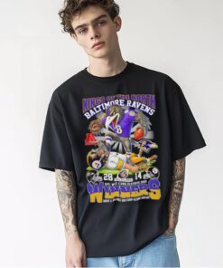 Kings of the North Baltimore Ravens AFC Wild Card Playoffs 2025 winners mascot shirt