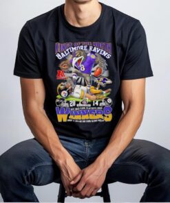 Kings of the North Baltimore Ravens AFC Wild Card Playoffs 2025 winners mascot shirt