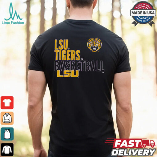 LSU Basketball Text Logo Overlay Shirt
