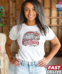Ladies Ohio State Buckeyes Pressbox National Champs 2024 Shirt