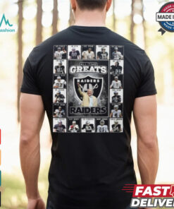 Las Vegas Raiders All Time Greats Of The Raiders Football 2025 T Shirt