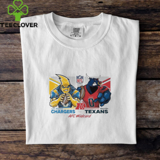 Los Angeles Chargers Vs Houston Texans Football AFC Wild Card Matchups NFL Playoffs Mascot Shirt
