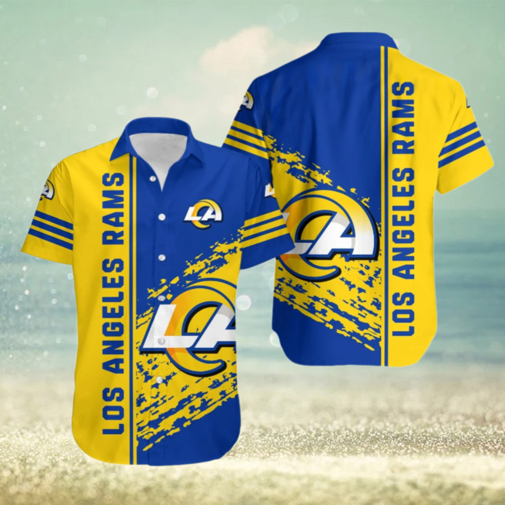 Los Angeles Rams Dynamic Streaks Hawaiian Shirt Los Angeles Rams Dynamic Streaks Hawaiian Shirt