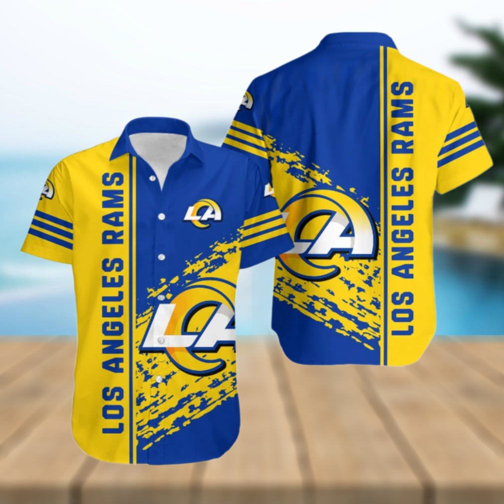 Los Angeles Rams Dynamic Streaks Hawaiian Shirt Los Angeles Rams Dynamic Streaks Hawaiian Shirt