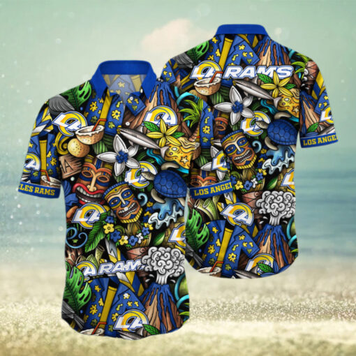 Los Angeles Rams Island Adventure Hawaiian Shirt