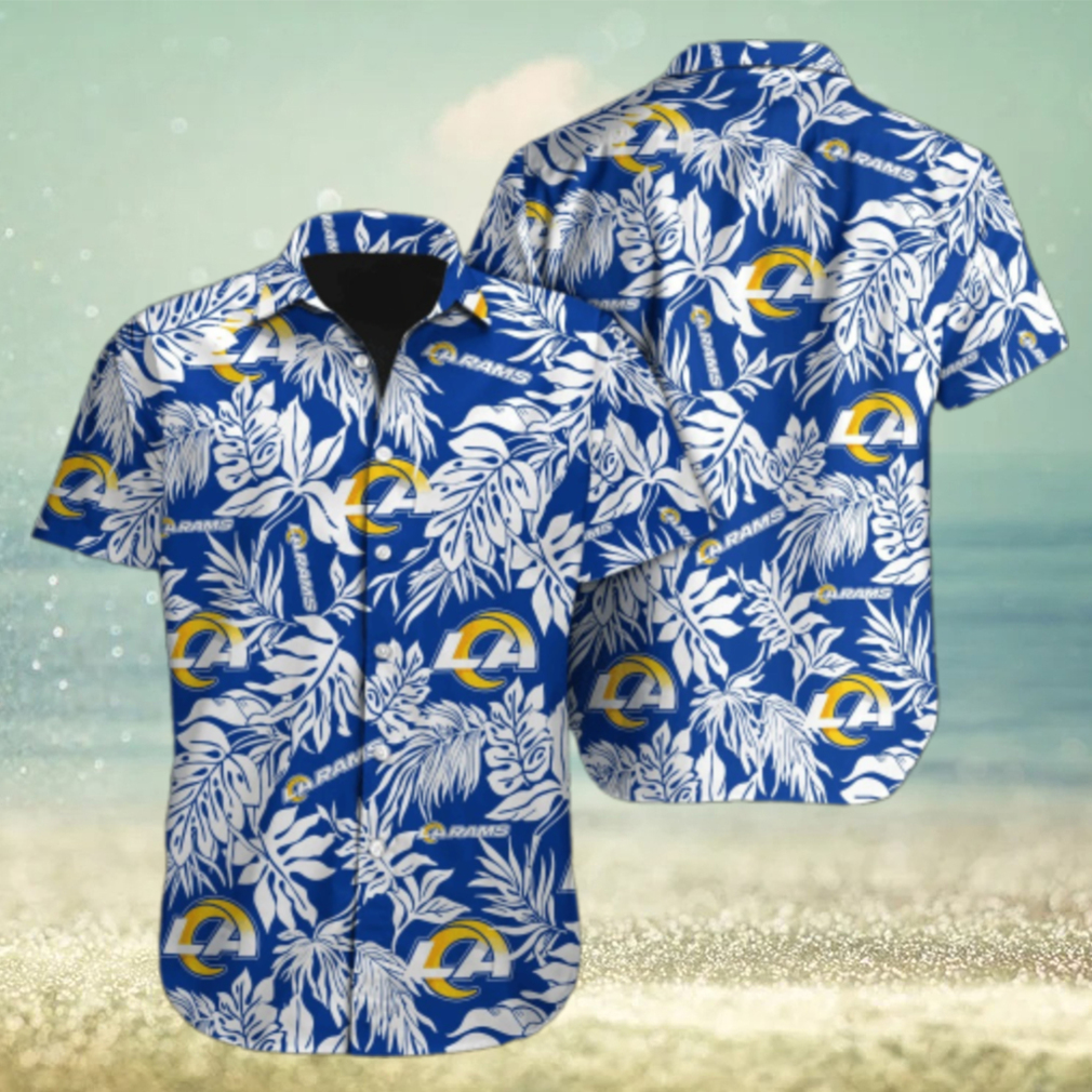 Los Angeles Rams Jungle Vibes Hawaiian Shirt Los Angeles Rams Jungle Vibes Hawaiian Shirt