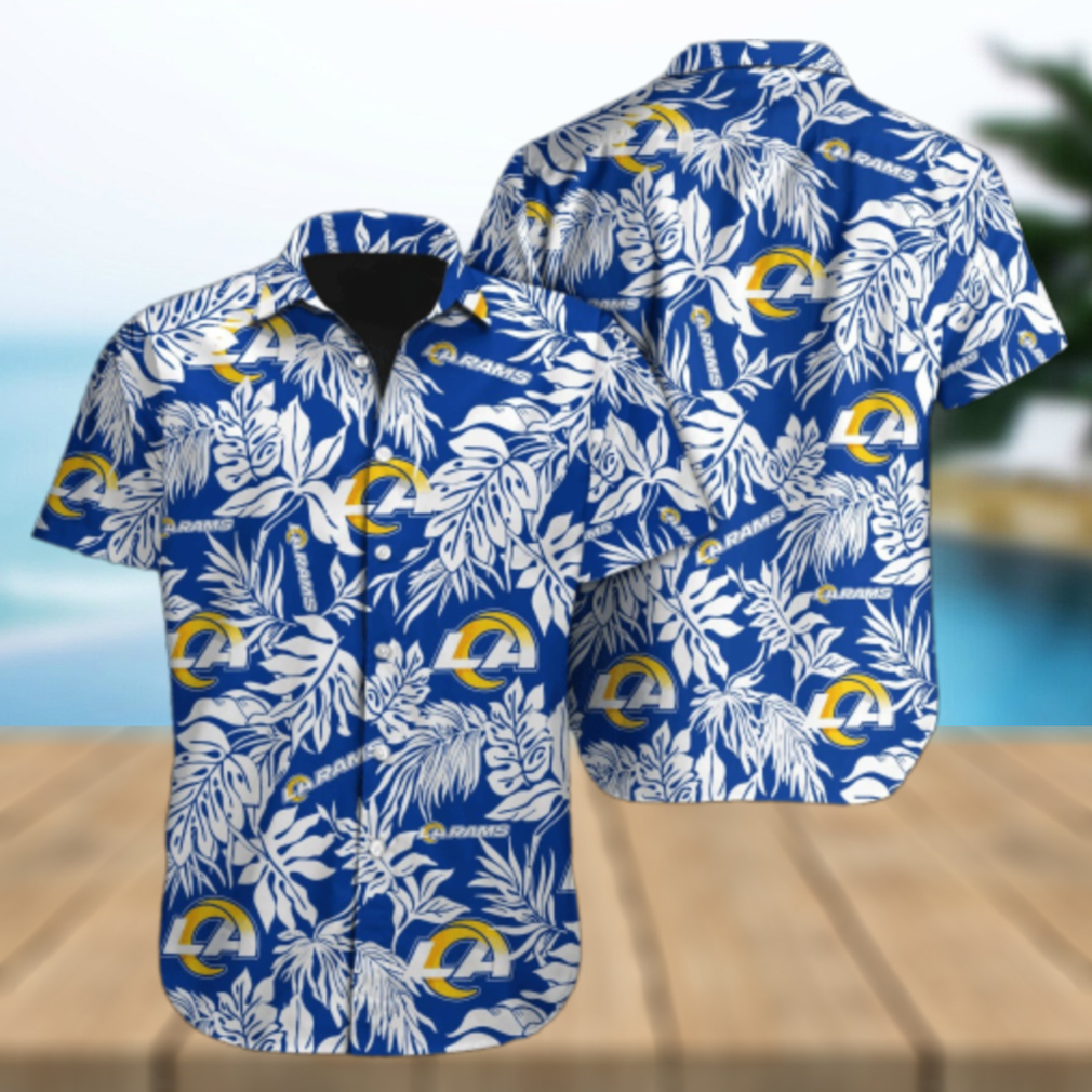 Los Angeles Rams Jungle Vibes Hawaiian Shirt Los Angeles Rams Jungle Vibes Hawaiian Shirt