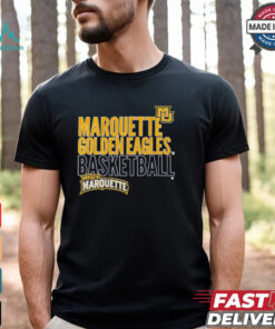 Marquette Basketball Text Logo Overlay Shirt