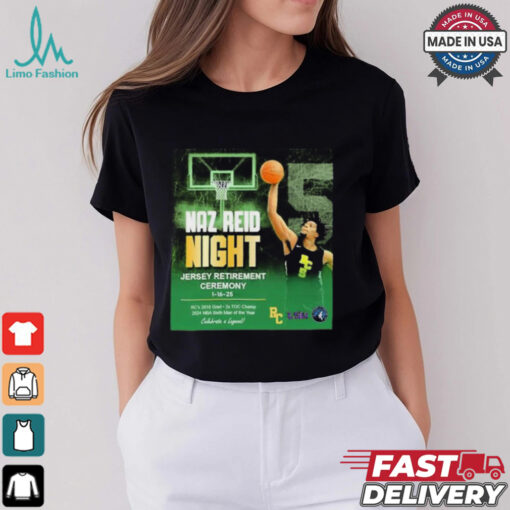 Mike Conley Jr. Naz Reid Night Jersey Retirement Ceremony 1 16 25 T shirt