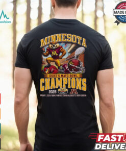 Minnesota Golden Gophers Mascot Duke’s Mayo Bowl Champions Jan 3 2025 At bank Of America Stadium In Charlotte North Carolina Shirt