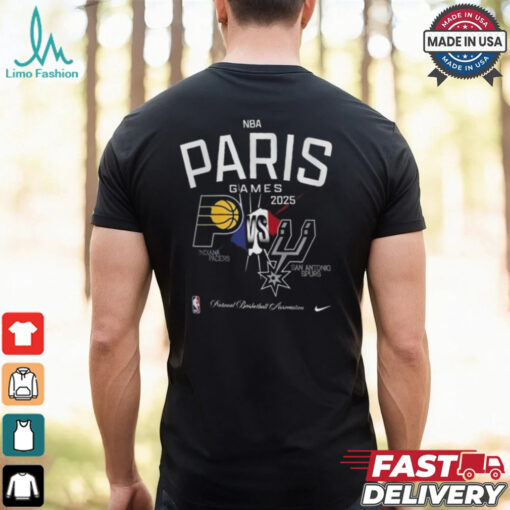 NBA Paris Game 2025 Matchup Indiana Pacers Vs San Antonio Spurs T Shirts