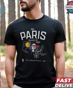 NBA Paris Game 2025 Matchup Indiana Pacers Vs San Antonio Spurs T Shirts