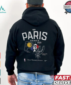 NBA Paris Game 2025 Matchup Indiana Pacers Vs San Antonio Spurs T Shirts