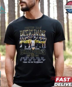 NCAA Notre Dame Fighting Irish 2024 Orange Bowl Champions Thank You For The Memories T Shirt