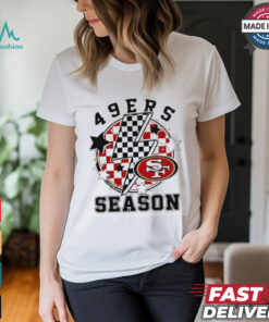 NFL 49ers Season Football Game lightning checkered flag shirt