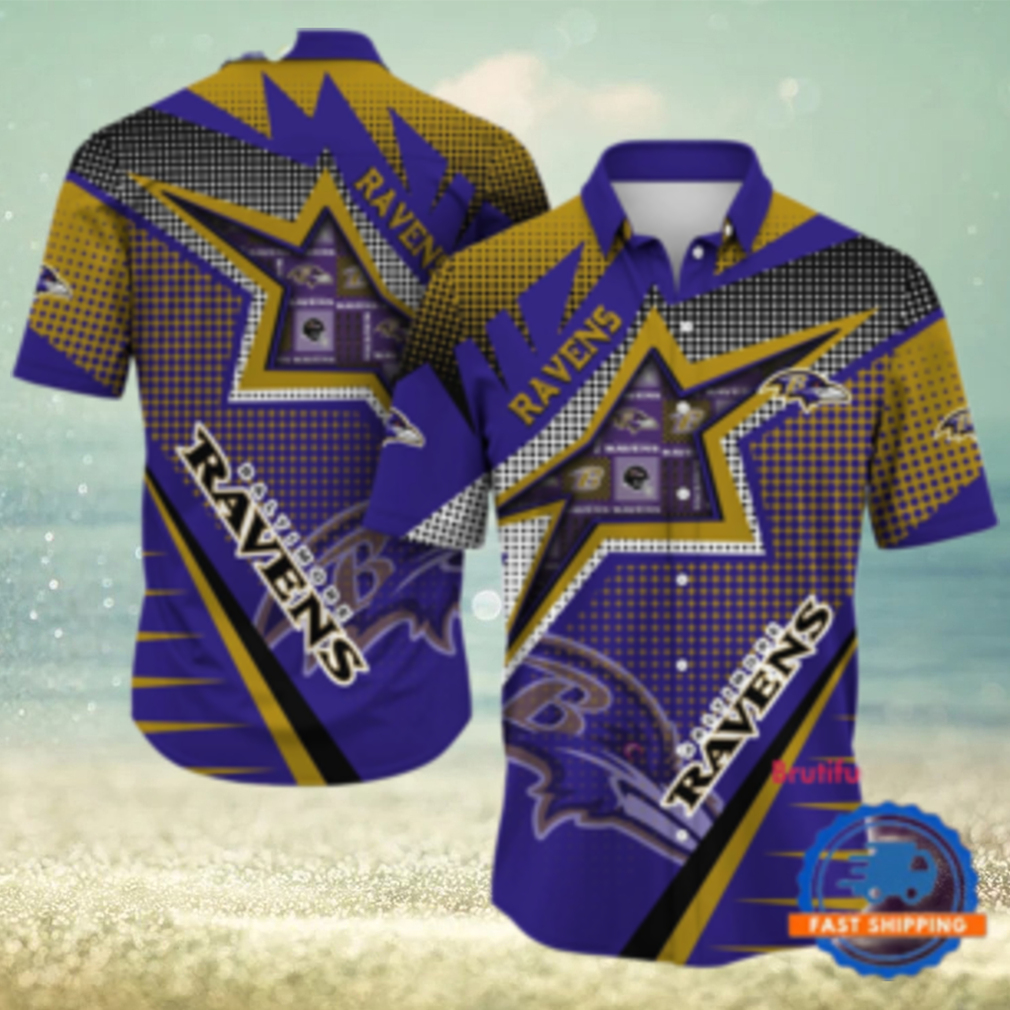 NFL Baltimore Ravens Special Football Team Star Hawaiian Shirts NFL Baltimore Ravens Special Football Team Star Hawaiian Shirts