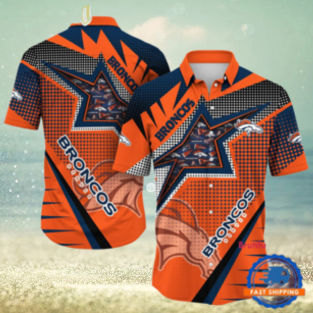 NFL Denver Broncos Special Football Team Star Hawaiian Shirts NFL Denver Broncos Special Football Team Star Hawaiian Shirts