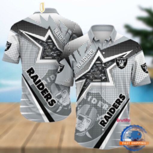 NFL Las Vegas Raiders Special Football Team Star Hawaiian Shirts